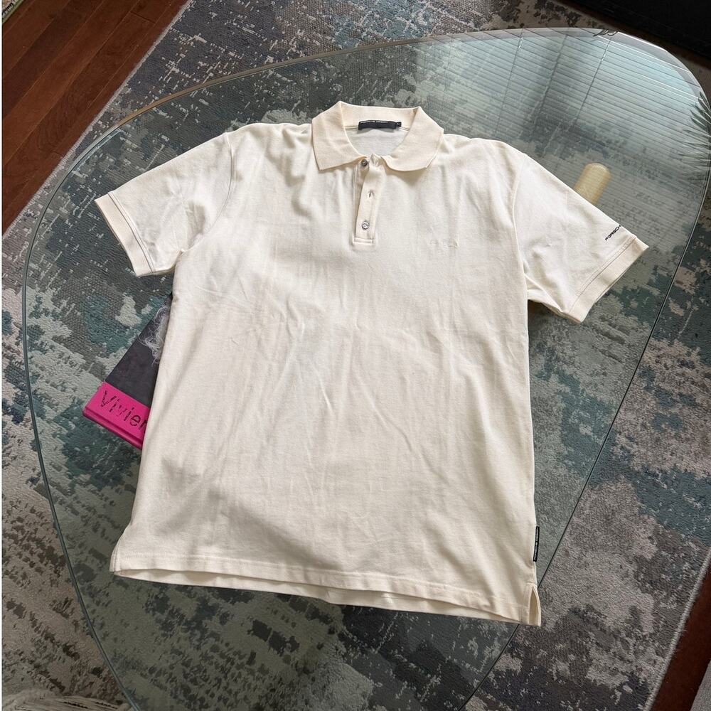 Porsche Design P'1357 Cream Polo Shirt